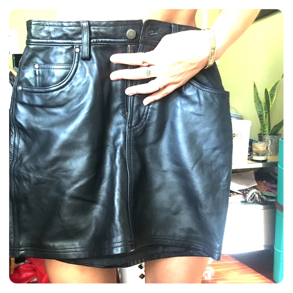 Genuine Leather GAP High waist skirt